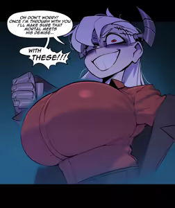 Page 121 of Helltaker collection - preview thumbnail