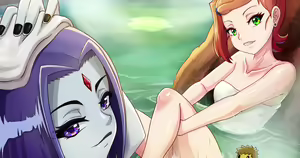 Page 26 of Gwen & Raven Love Hot Spring Chapter (Ben 10, Teen Titans) Spanish - preview thumbnail
