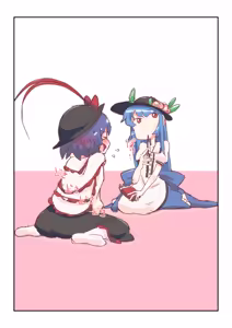 Page 10 of 5ページ漫画 [R-15] #天子 #衣玖 #漫画 - preview thumbnail