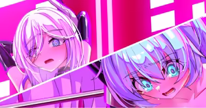 【Skeb絵】片方は超えないようにしなきゃいけない強制絶頂レース・差分 - hentai manga cover image