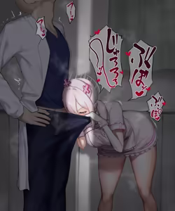 あこがれてる看護師をこっそりのぞき見してみたが・・・♡ - hentai manga cover image