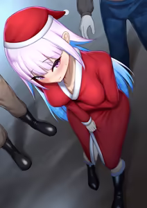 Page 13 of クリスマスに公園で野外露出してホームレスの人たちにぶっかけされるリゼ様 - preview thumbnail