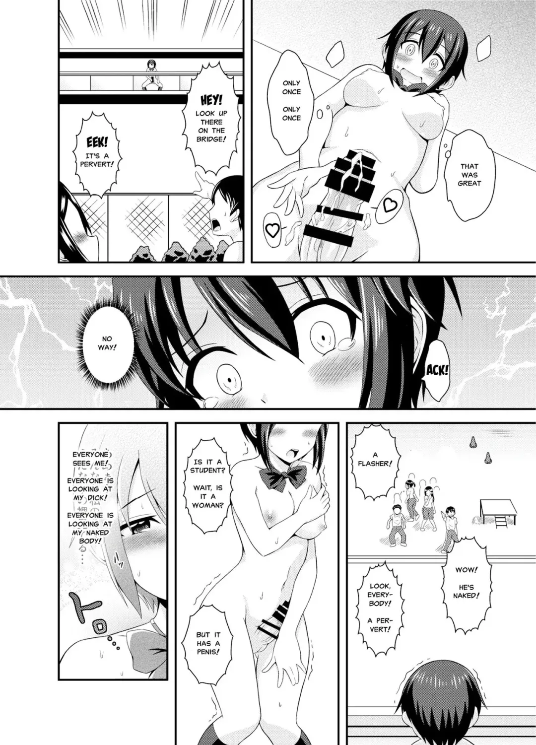 [Yuzu Ramune] Futanari Roshutsu JK desu ga? | What If I'm A Naked Futanari?? Fhentai.net - Page 19