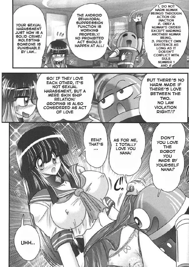 [Kamitou Masaki] Sailor Fuku ni Chiren Robo Yokubou Kairo | Sailor uniform girl and the perverted robot Ch. 1 Fhentai - Page 9