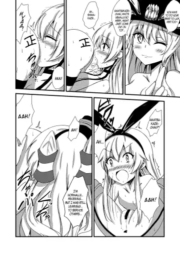[Aikawa Ryou] Kuubo Wo-Kyuu-chan no Shimakaze Yuri Dorei Choukyou ~3P Choukyou Hen~ | Standard Carrier Wo-Class Shimakaze's Yuri Slave Training ~Threesome Training~ Fhentai - Page 9