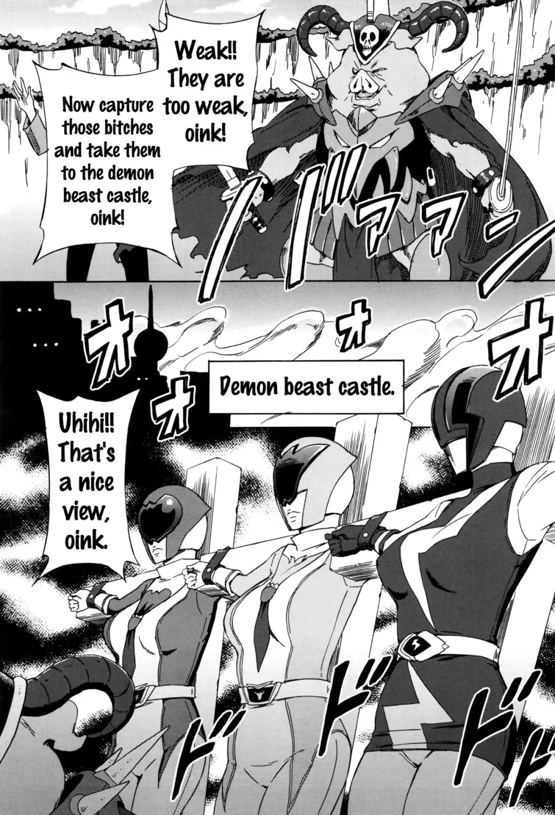 [Amano Ameno] Dai Buta Shougun no Gyakugeki ~Superheroine Taisen~ | Pig General's Counter Attack Fhentai - Page 4