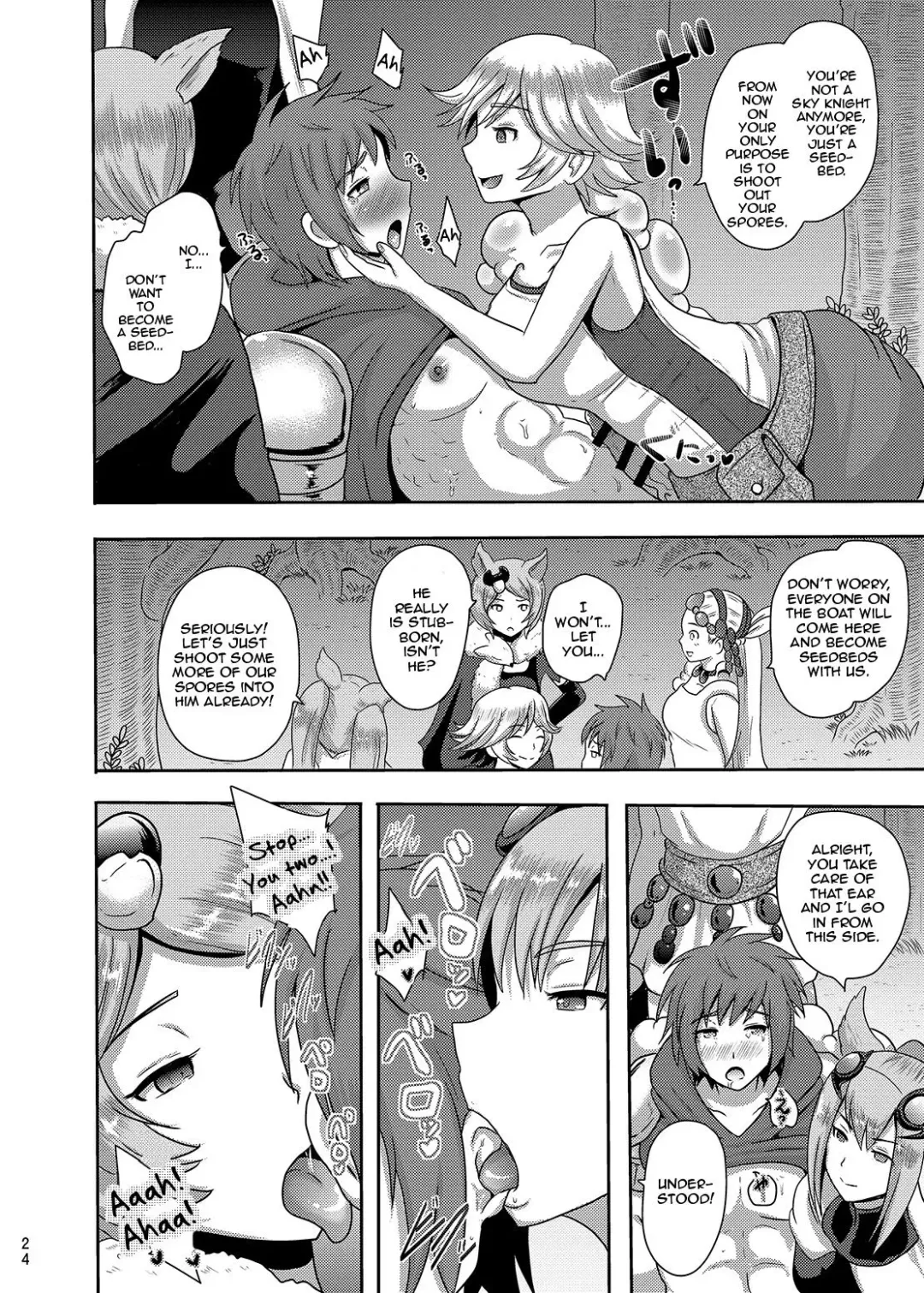 [Akuochisukii Sensei] Naedoko Kikuushi | Seedbed Sky Knight Fhentai - Page 23