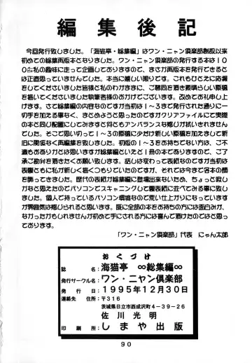 [Chibineco Master - Scope Cat] Uminekotei Soushuuhen Fhentai - Page 90