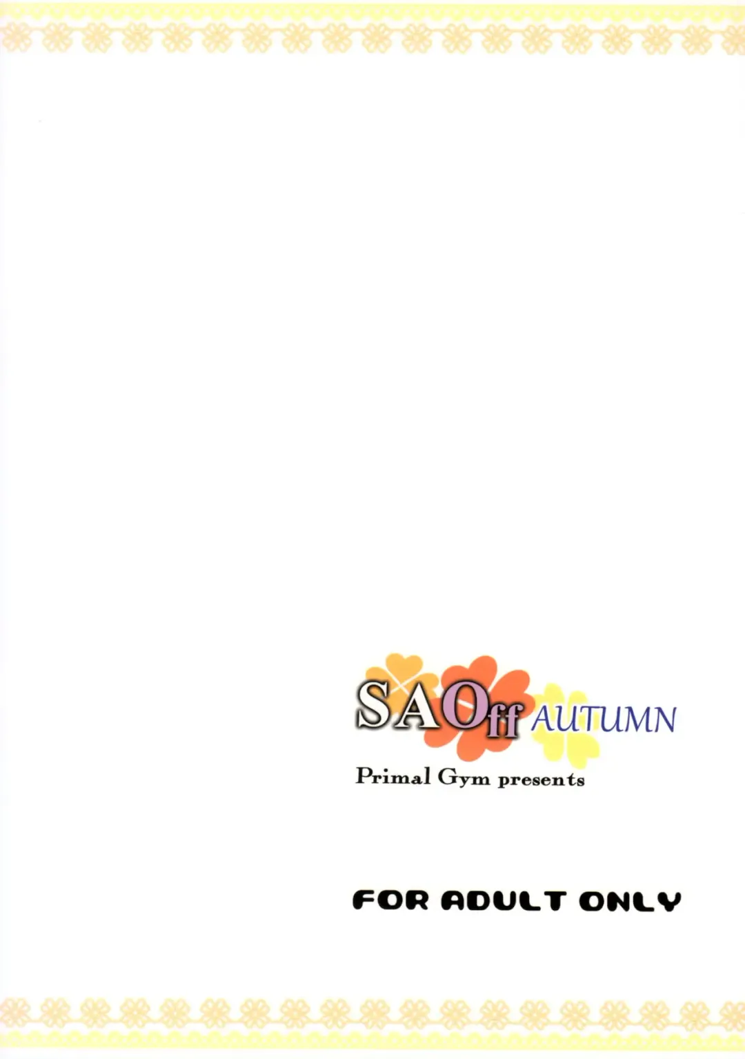 [Kawase Seiki] SAOff AUTUMN Fhentai - Page 22