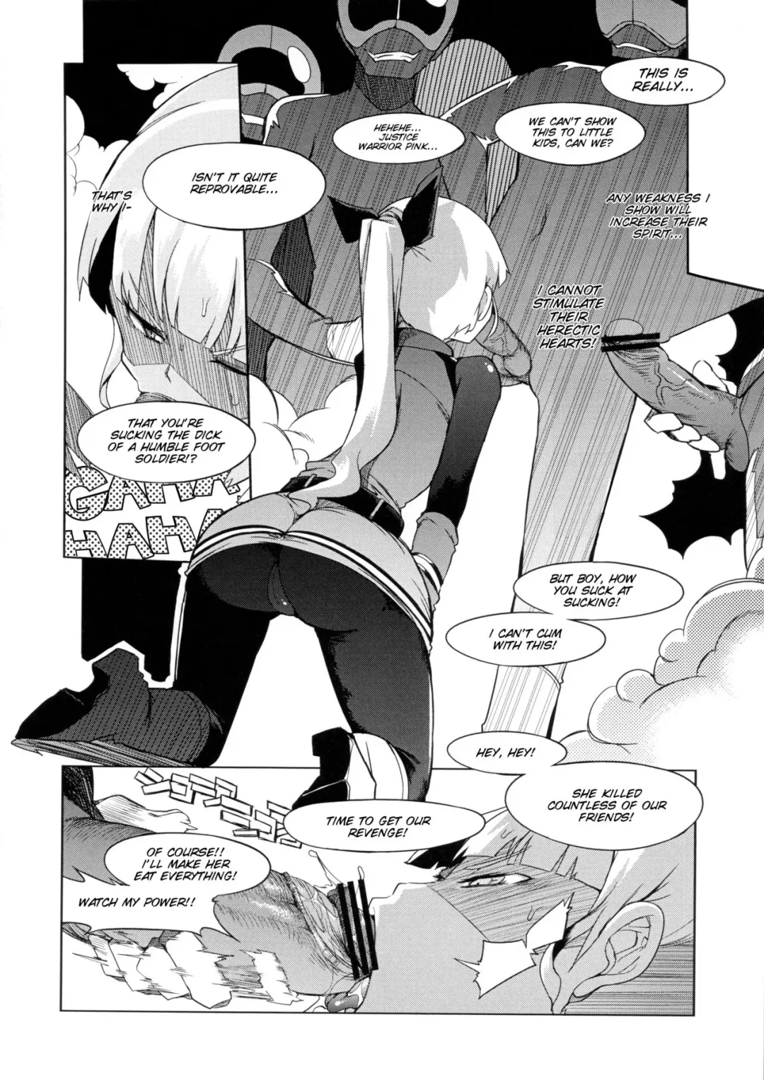 [F4u] the Pink - Tokusatsu Heroine Tsukamaeta!!! Part A Fhentai - Page 10