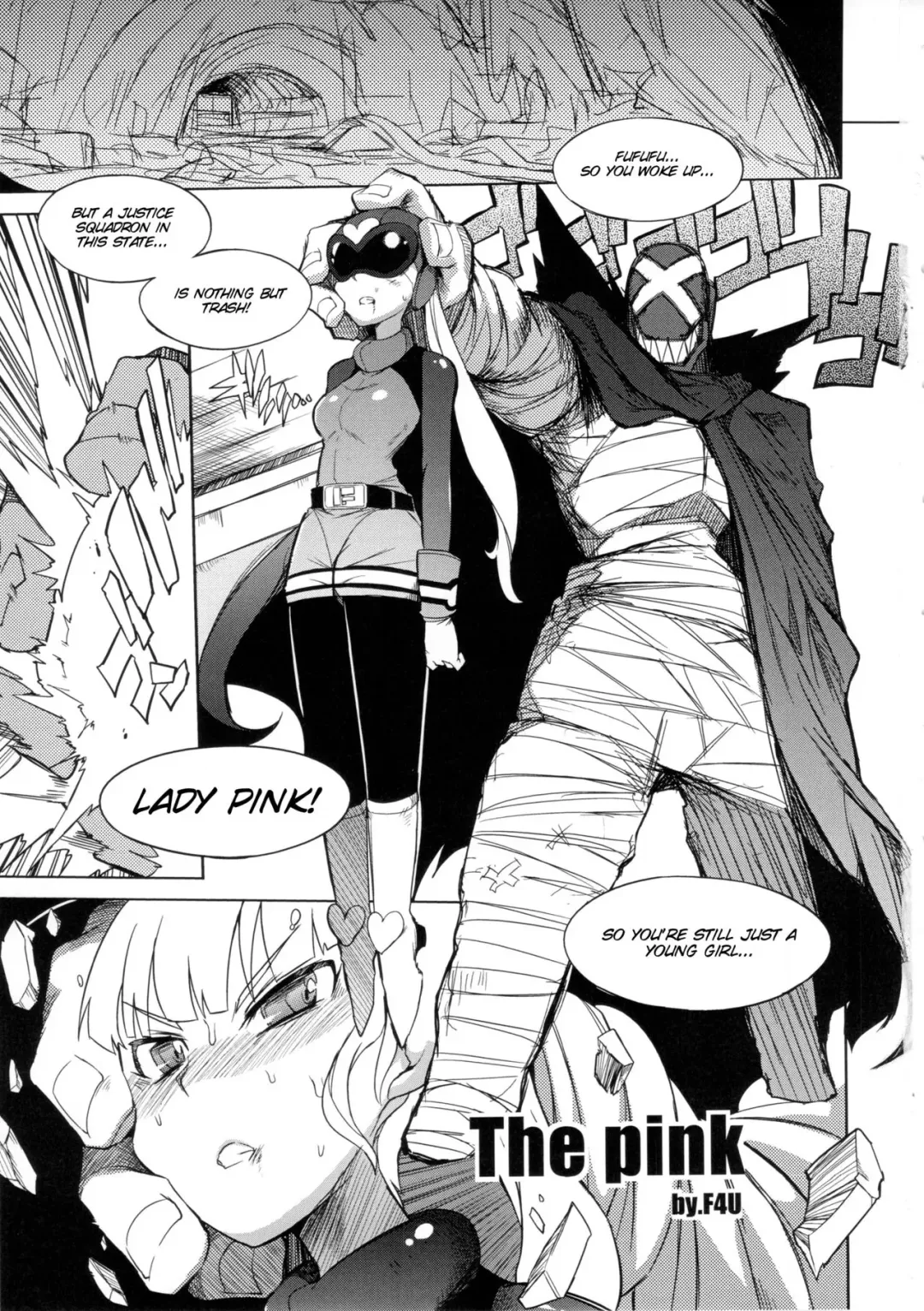 [F4u] the Pink - Tokusatsu Heroine Tsukamaeta!!! Part A Fhentai - Page 3
