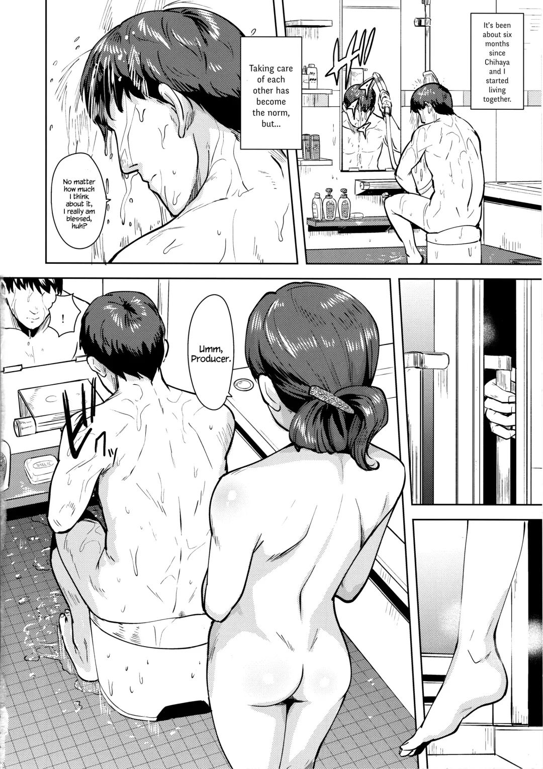 [Tsurui] Chihaya to Ofuro | Bath with Chihaya Fhentai.net - Page 4