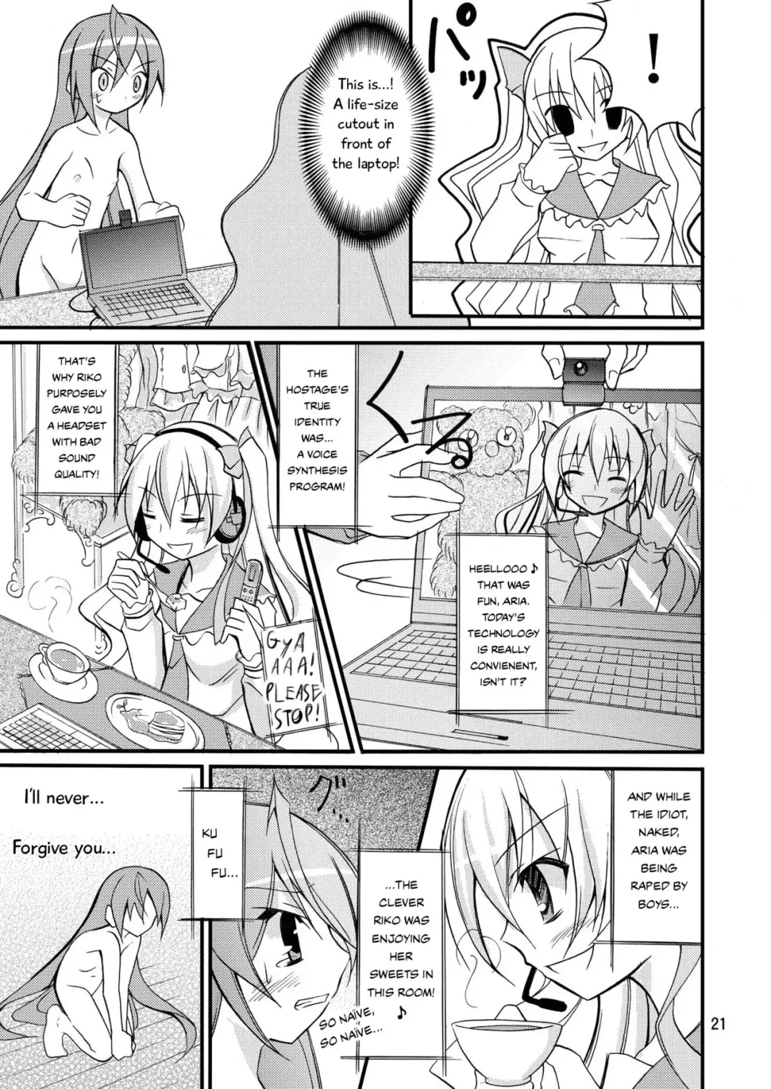 [Matsuno Susumu] Aria no Enkaku Kyousei Roshutsu | Aria's Remote Compulsive Exposure Fhentai - Page 20