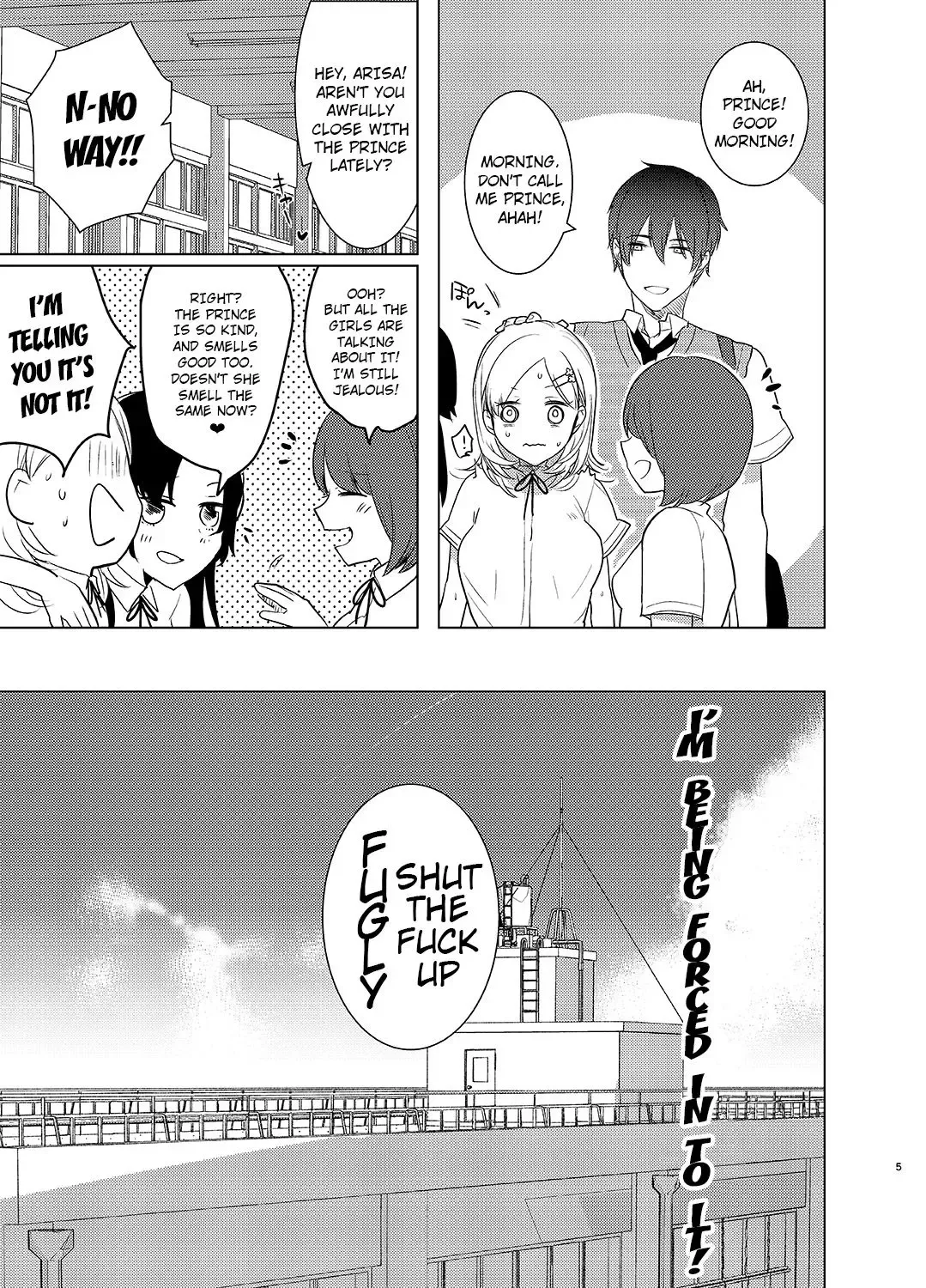 [Aimaitei Umami] Gakkou Ichi no Ouji-sama ga Jitsuwa DoS de Haraguro dakedo Atashi no Futanari Chinpo no Mae dato Soku Ochi Mesu Ahegao Sarashichautte Hontou desu ka?! Fhentai - Page 4