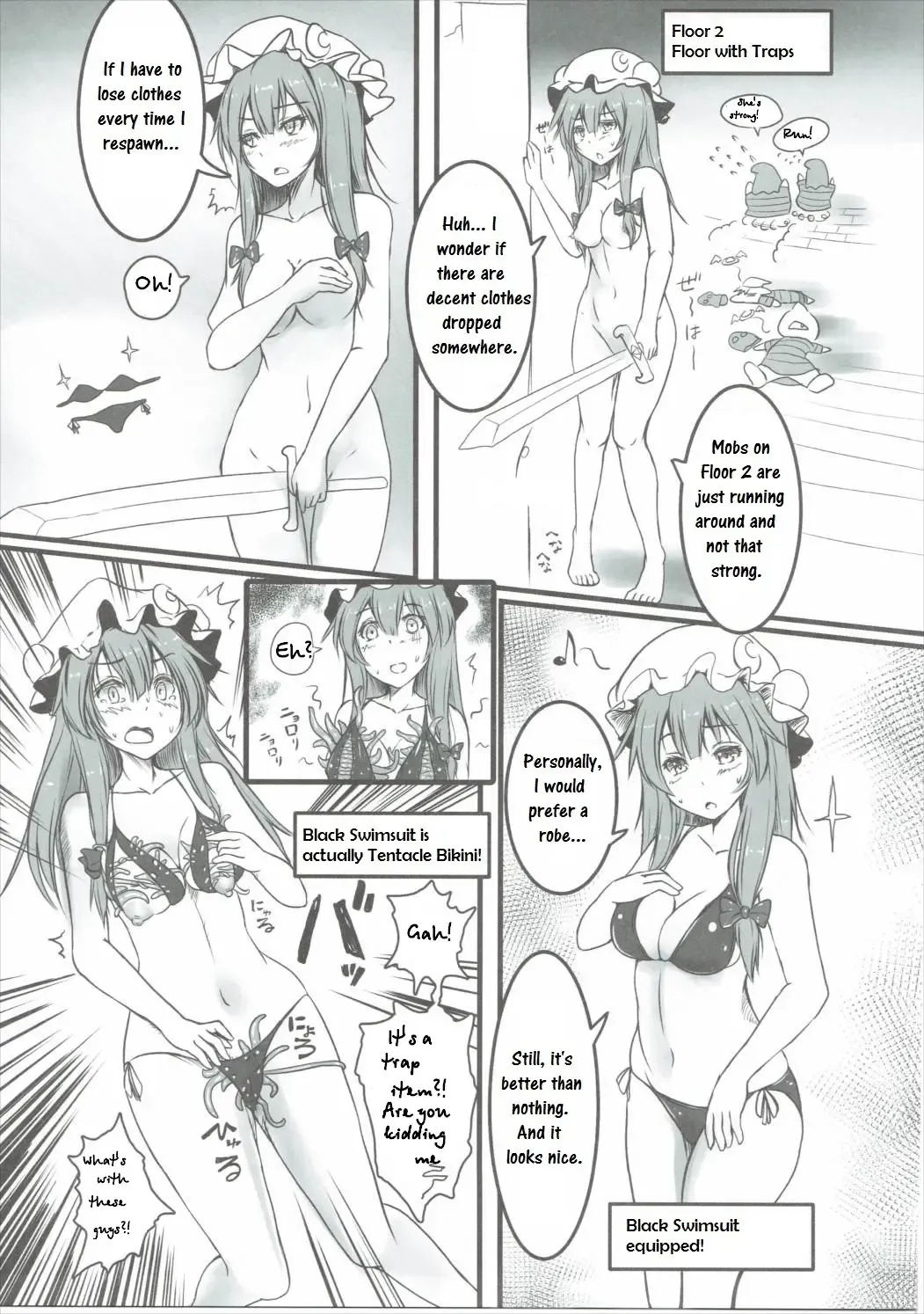 [Monikano] Patchouli ga Ero Dungeon de Hidoi Me ni Au Hon Fhentai.net - Page 10