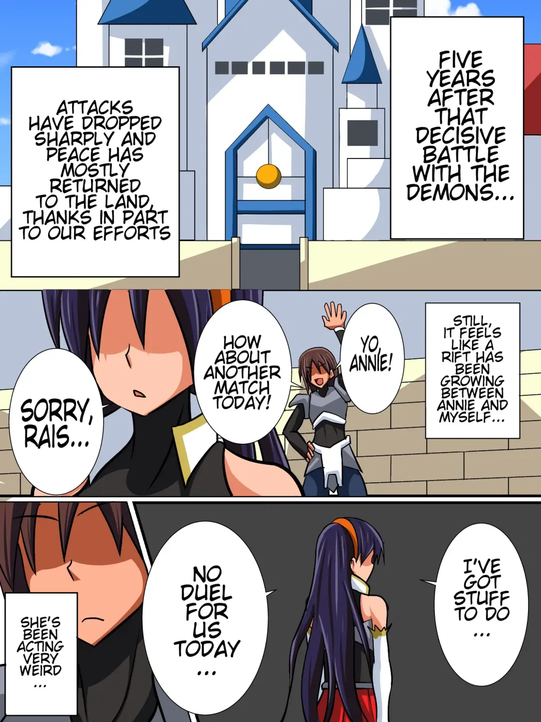 [Haneinu] Osananajimi no Onna Kishi ga Oujo ni Naru Made Zenpen | Until My Childhood Friend, A Female Knight, Becomes The Queen Fhentai - Page 12