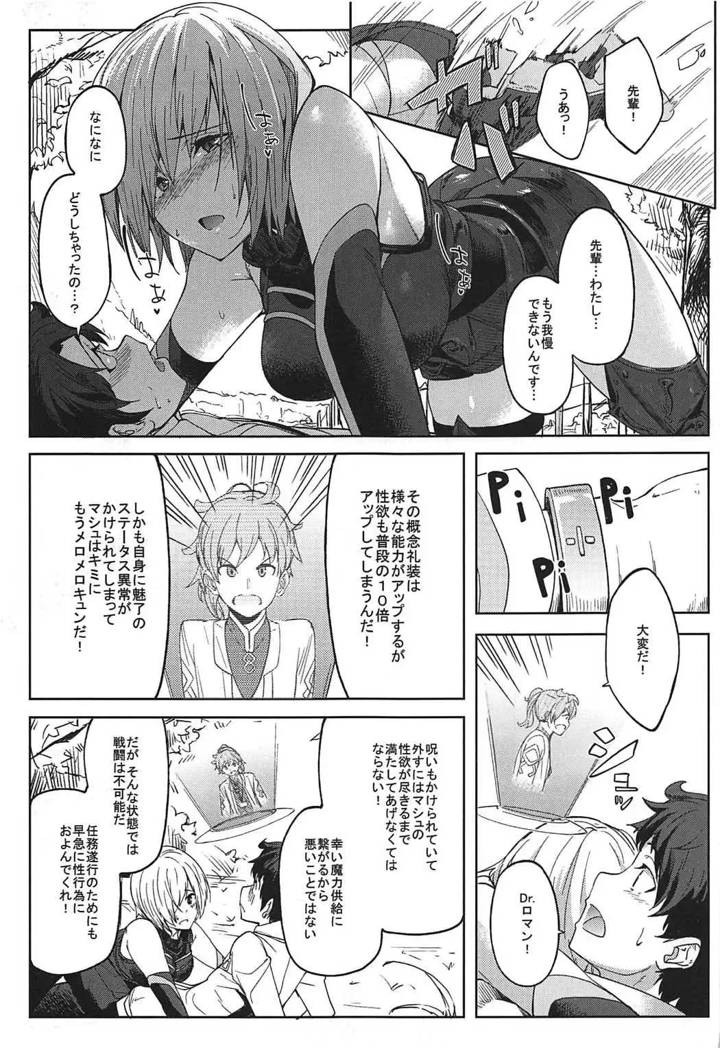 [Kosuke Haruhito] Mash to Ecchi Shimashu Fhentai - Page 4