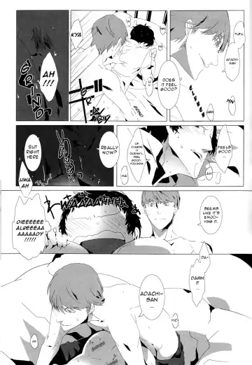 [Hg] Let's Eat. Shujinkou ga Adachi Tohru o Oishiku Itadaku Hon | Let's Eat. A Delicious Hero, Adachi Tohru Doujinshi Fhentai - Page 18