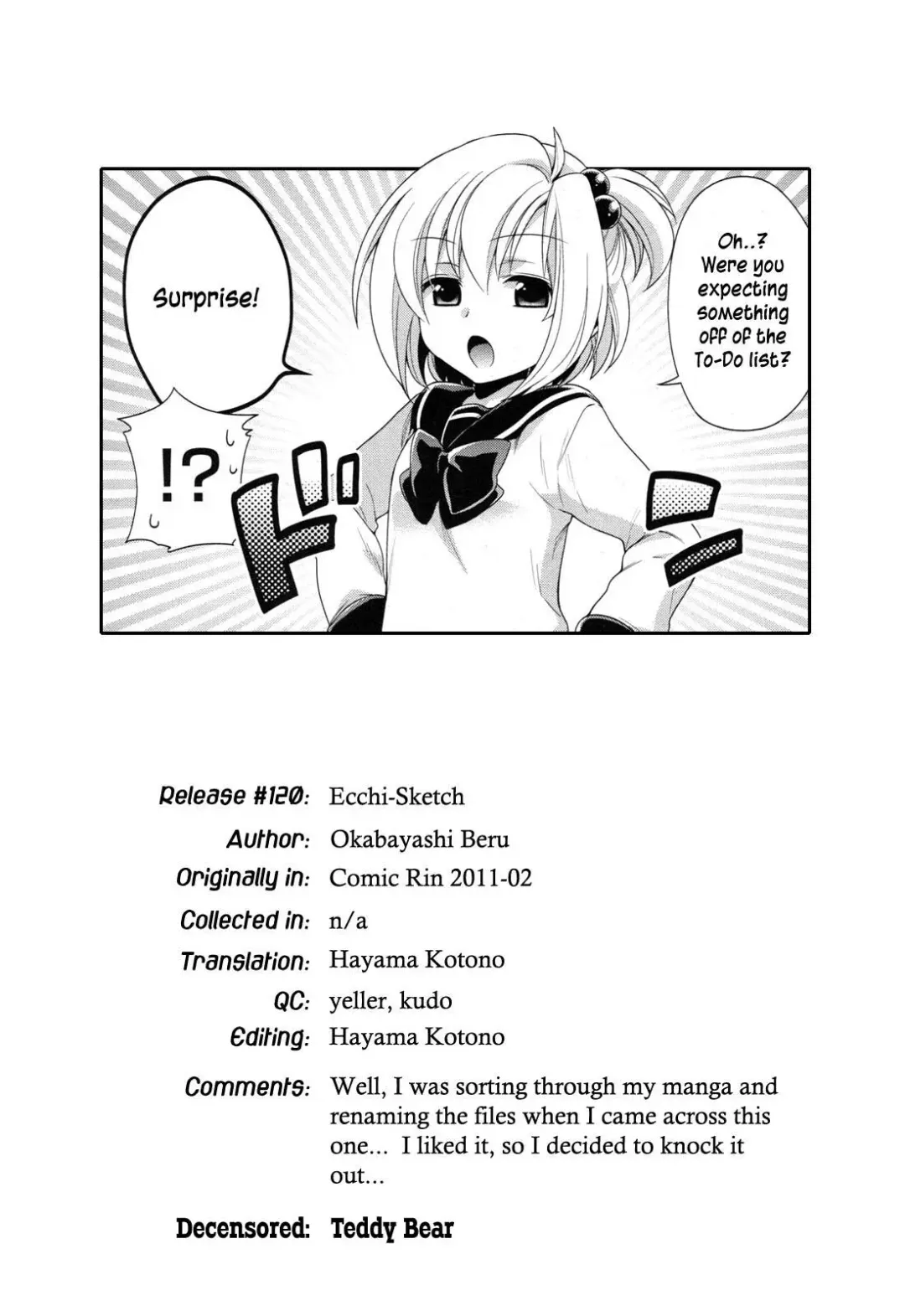 [Okabayashi Beru] Ecchi Sketch (decensored) Fhentai.net - Page 17