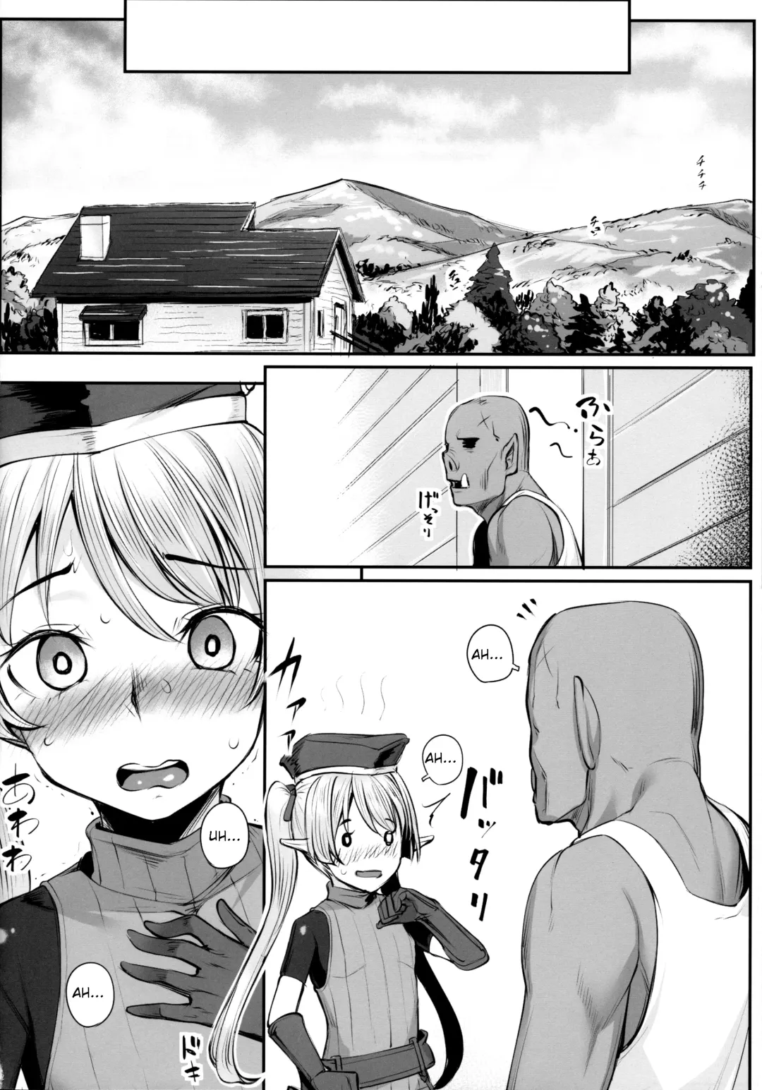 [Kasei] Elf Shimai to Orc-san | Elf Sisters And The Orc Fhentai - Page 24