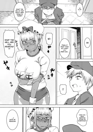 [At] Tensai! Kasshoku Kokumaro Funnyuu Maid!!! | Genius! Milk-spraying Creamy Brown Maid! Fhentai - Page 13
