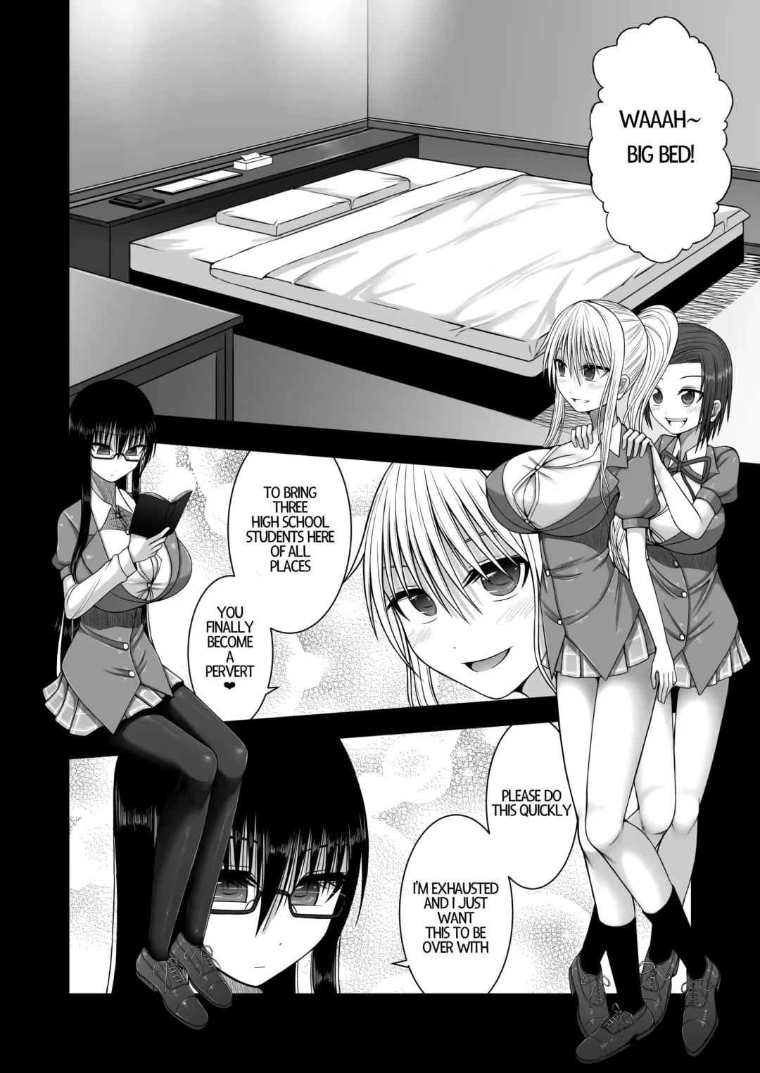 [Aeba Fuchi] Erochichi Joshikousei ni Shinu hodo Shiboritorareru | Being Milked To Death By Busty Erotic Highschool Girls Fhentai.net - Page 4