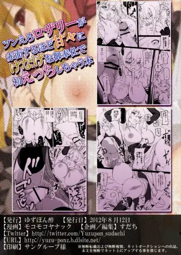 [Mokomoko Yanakku] Tsun Ero Rosalie ga Sekimen suru hodo Amaama ni Kenagena Gohoushi de Hatsu Ecchi shichau Hon Fhentai - Page 26