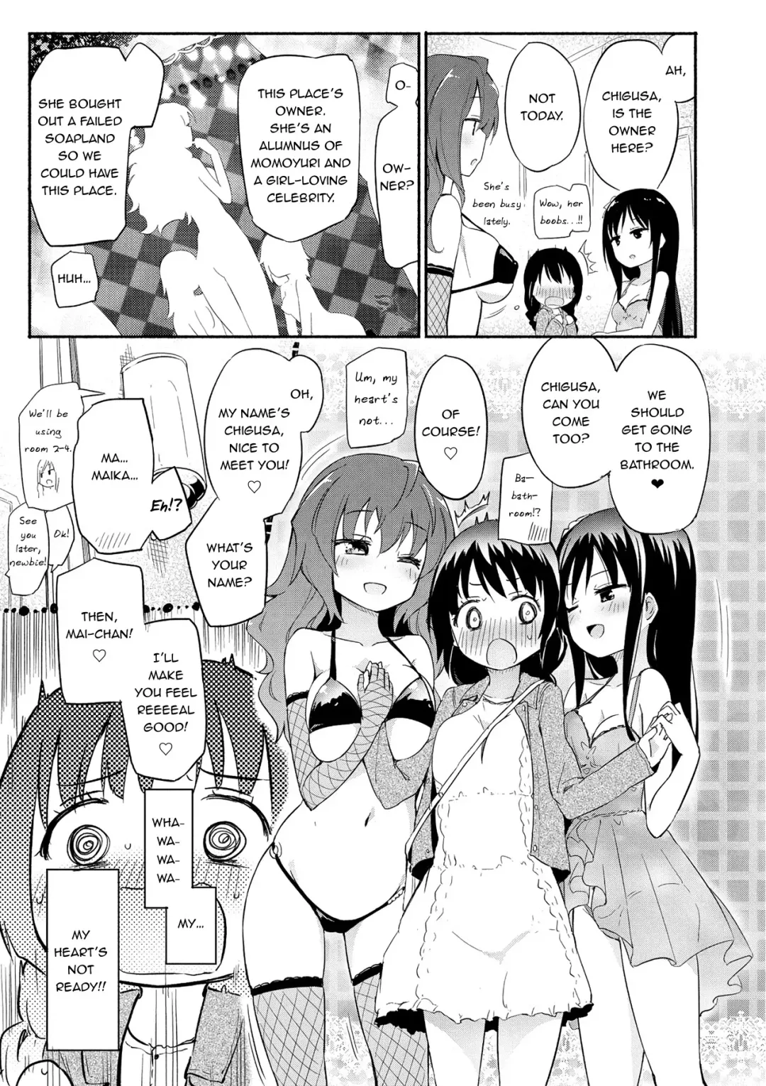[Homura Subaru] Momoyuri Gakuen - Himitsu no Soap-bu R | The Momoyuri Academy Secret Soapland Club R Fhentai - Page 6