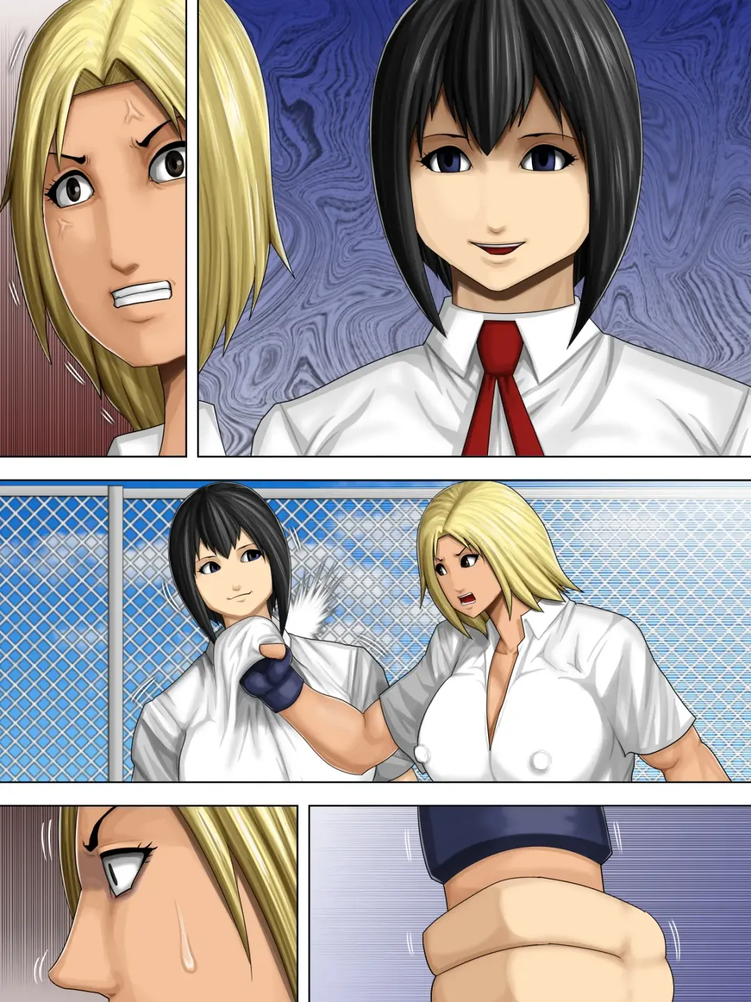 [Takasaki Jiro] Furyou Musume vs Aiki Jujitsu -Furyou Musume ga Juurin Sareru Kakutou Eroryona Manga- Fhentai - Page 34