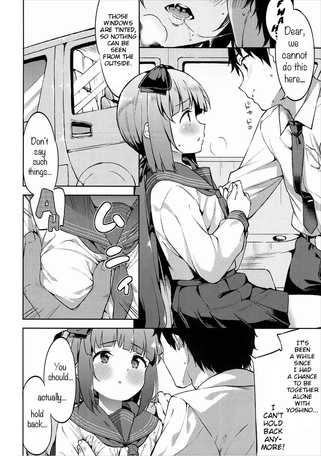 [Mame Denkyuu] Yorita Yoshino to Shachuu de Ichaicha Suru Hon | Making Out and Fucking Yorita Yoshino in a car Fhentai.net - Page 6