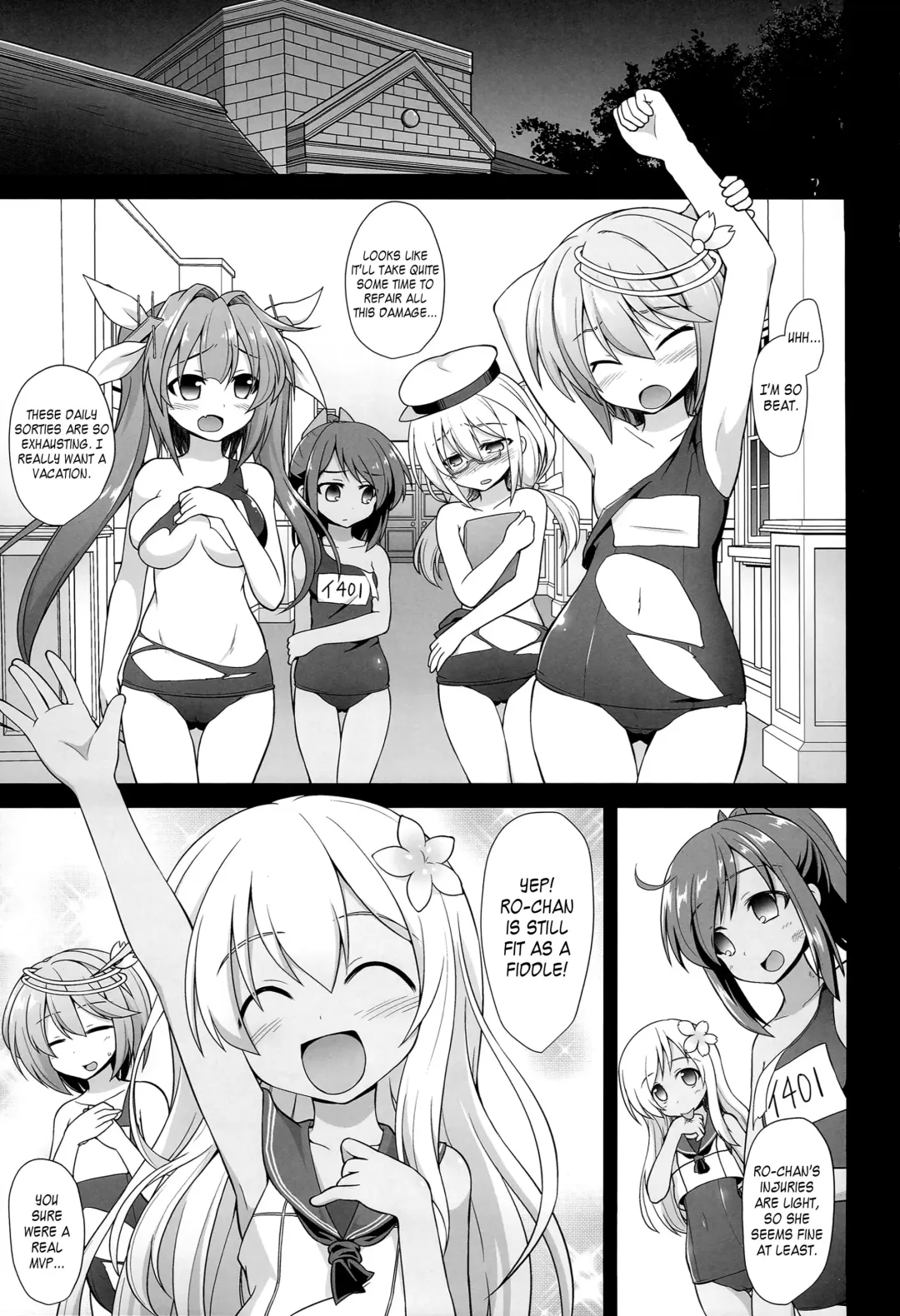[Kokutou Nikke] Kanmusu Chakunin Zenya Ro-gou Yokujou Rinkan | Eve of Ship Girls Pregnancy - Ro-chan's Gangrape of Desires Fhentai - Page 3