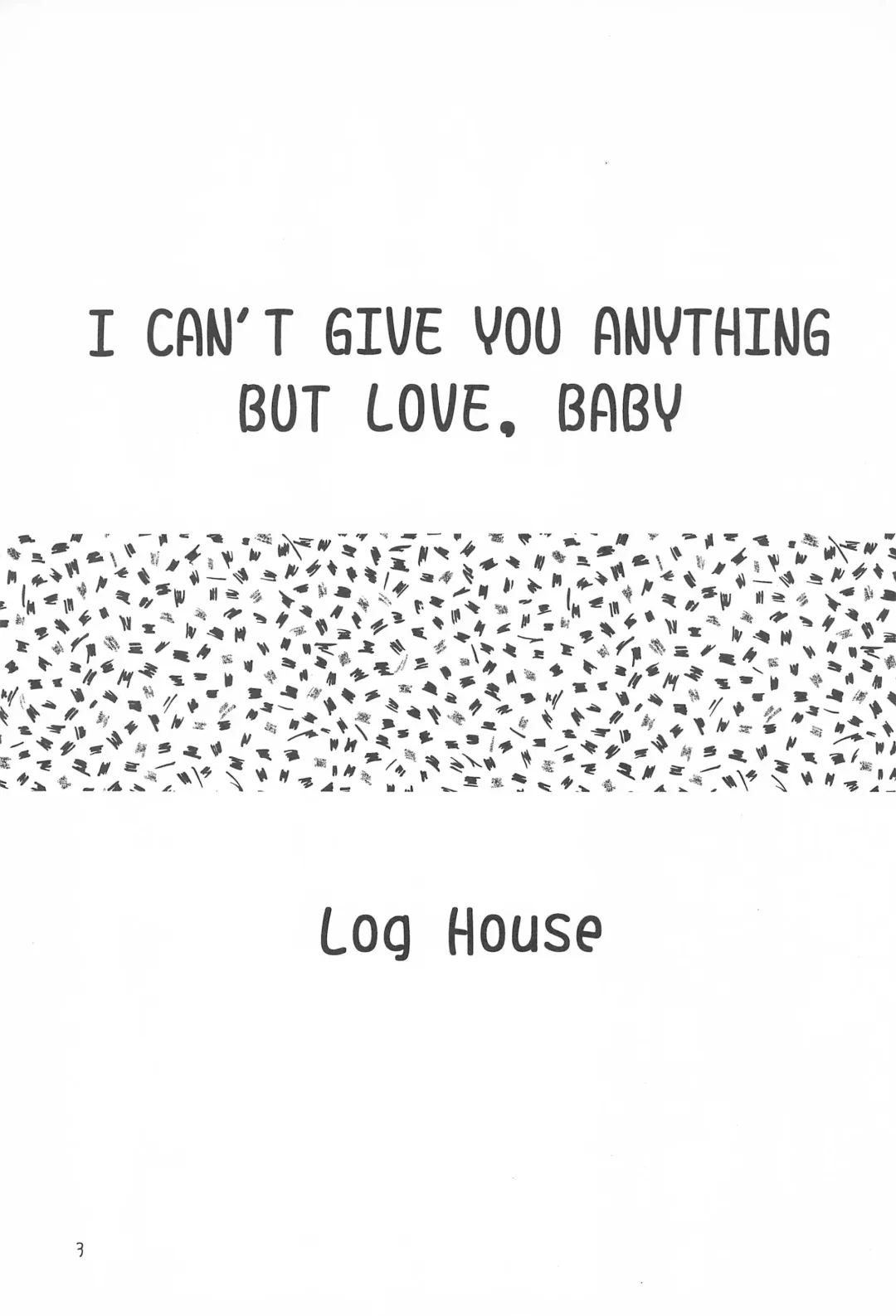 [Senkan Yamatoni] I CAN'T GIVE YOU ANYTHING BUT LOVE, BABY Fhentai - Page 5