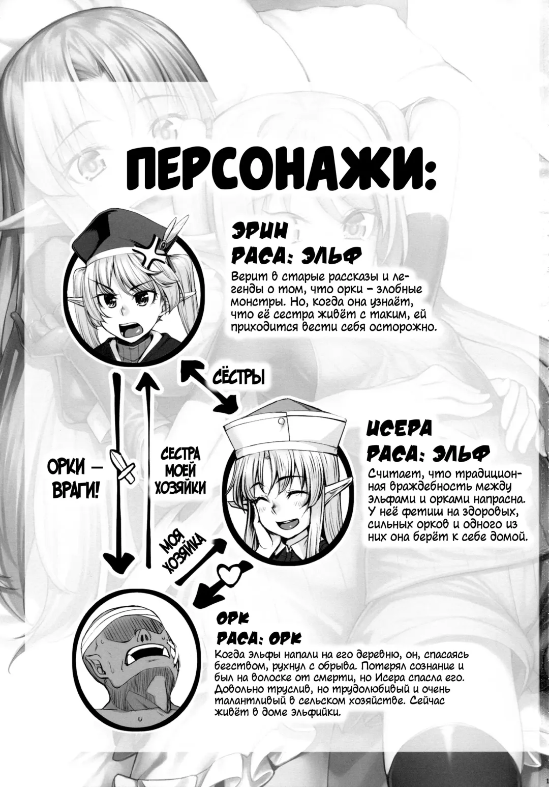 [Kasei] Elf Shimai to Orc-san | Сёстры-эльфийки и орчуня Fhentai.net - Page 2