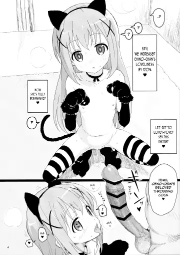 [Typehatena] Kawaisugiru Chino-chan to Icha Love Shitai node Chotto Bakashi Kyouseiteki ni? Shinaido 120% ni Natte Moraimashita | I Wanted to Be Lovey-Dovey with Chino-chan so Much I Overdid it My Affection Return Fhentai - Page 3