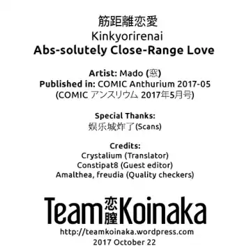 [Mado] Kinkyorirenai | Abs-solutely Close-Range Love Fhentai.net - Page 25