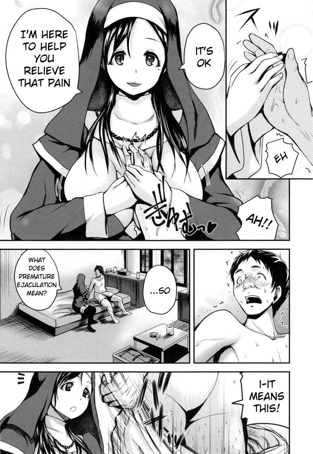 [Yoshimura Tatsumaki] Opink Health Seibo no Fukuin Ch. 1-3, 9 Fhentai - Page 9