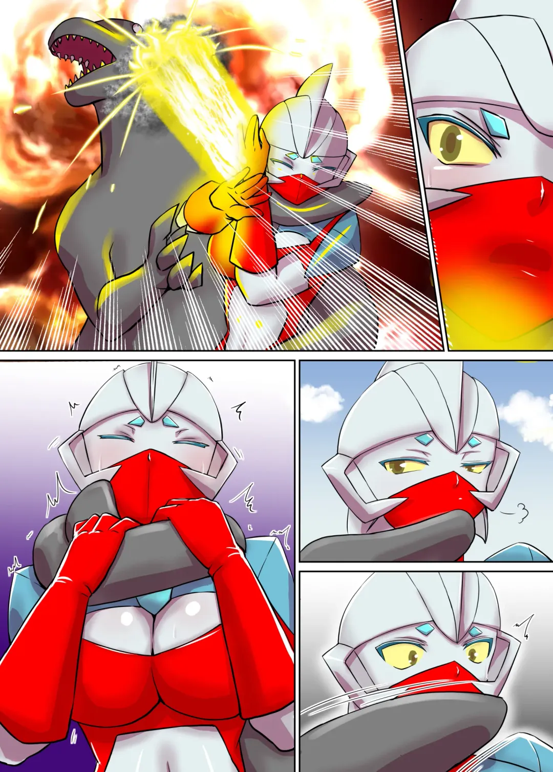 Tokusatsu Heroine Series - Rusty Comet Ch. 1 - Rusty Comet Shutsudou Fhentai - Page 40