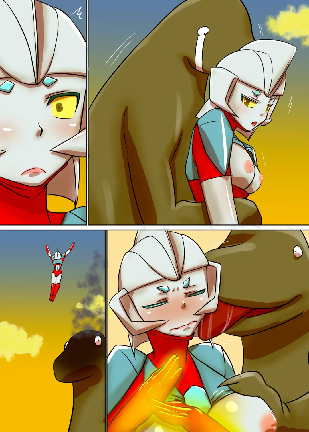 Tokusatsu Heroine Series - Rusty Comet Ch. 1 - Rusty Comet Shutsudou Fhentai - Page 64