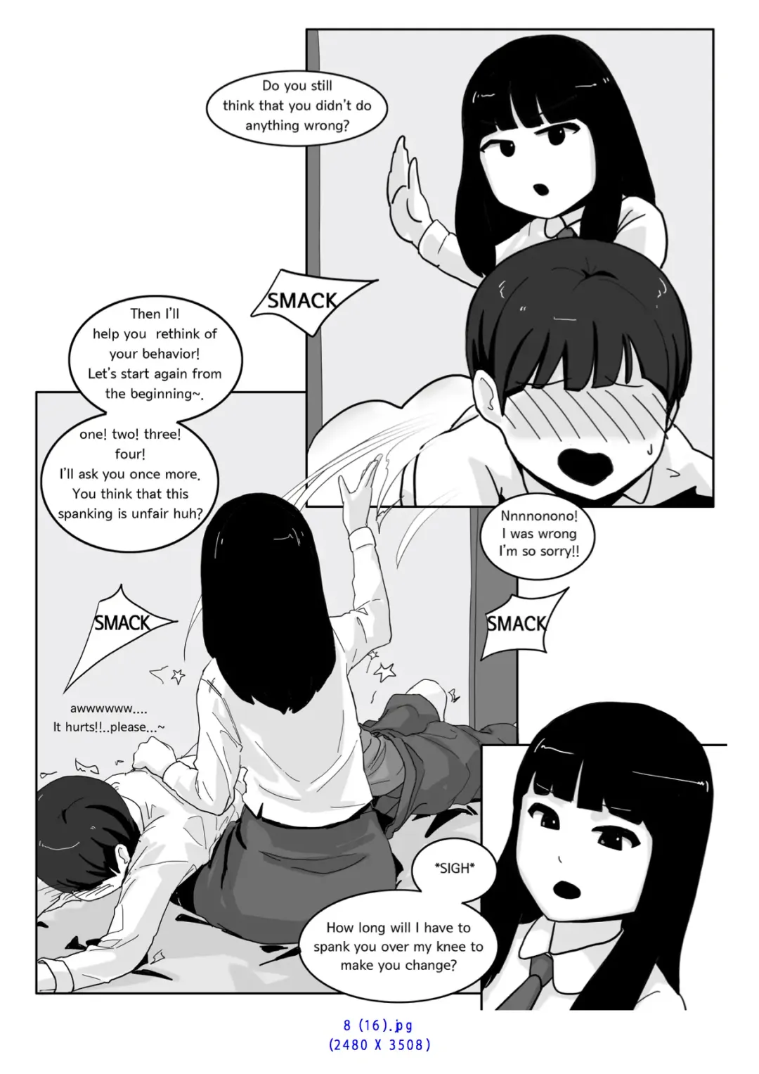 [Eingyeo] spanking - Oshiritataki Fhentai.net - Page 34