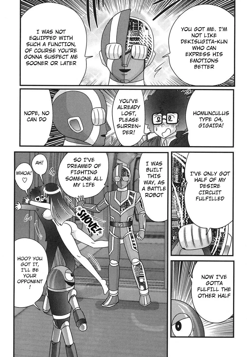 [Kamitou Masaki] Sailor Fuku ni Chiren Robo Yokubou Kairo | Sailor uniform girl and the perverted robot Ch. 5 Fhentai - Page 17