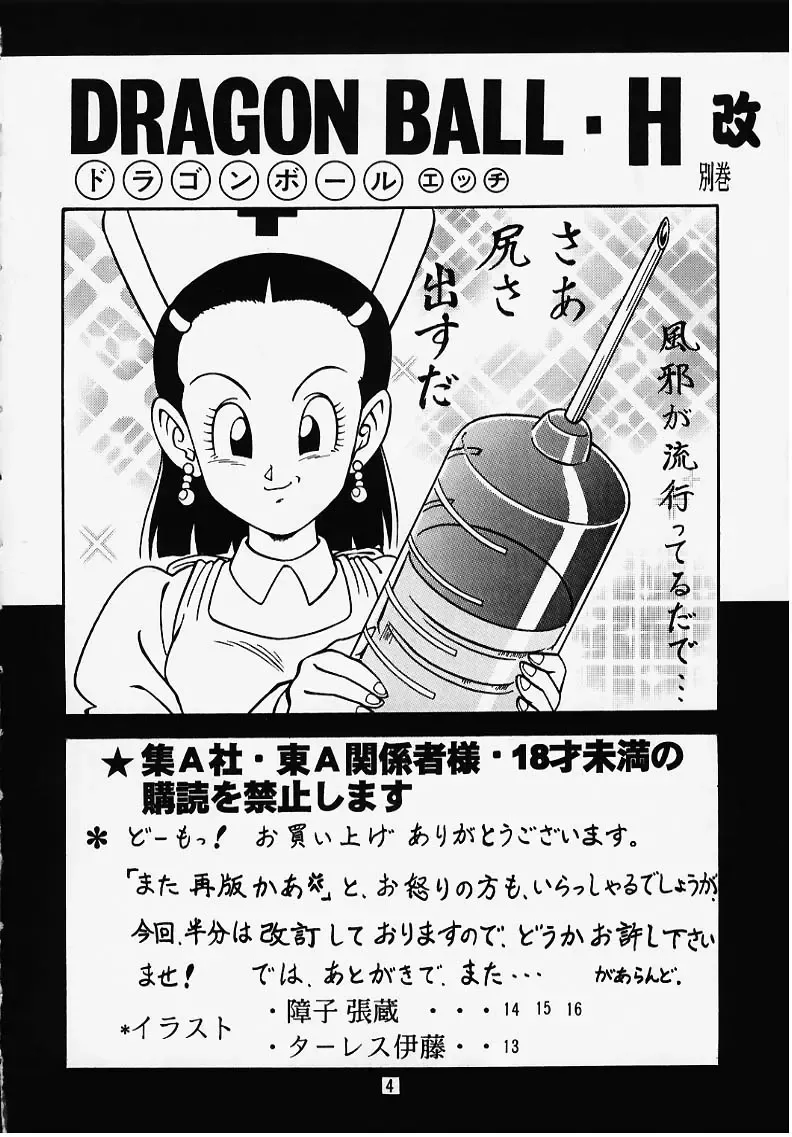 [Garland] DRAGONBALL H Bekkan Toppatsubon Kaiteiban Fhentai - Page 3
