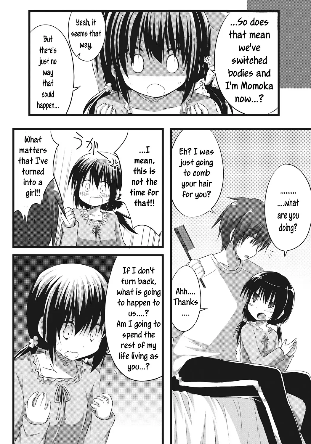 [Akane Souichi] Onii-chan to Exchange!! ~Bro-con na Imouto to Ani no Karada ga Irekawatte Shimatta Jian~ Fhentai - Page 10