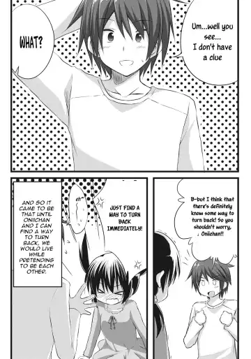 [Akane Souichi] Onii-chan to Exchange!! ~Bro-con na Imouto to Ani no Karada ga Irekawatte Shimatta Jian~ Fhentai - Page 18