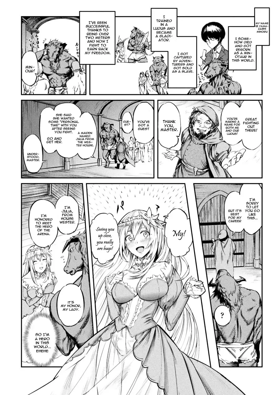 [Hihiyama Yokikana] Tensei Shite Minotauros ni Natta Ojou-sama ni Semarareta ken Fhentai.net - Page 2