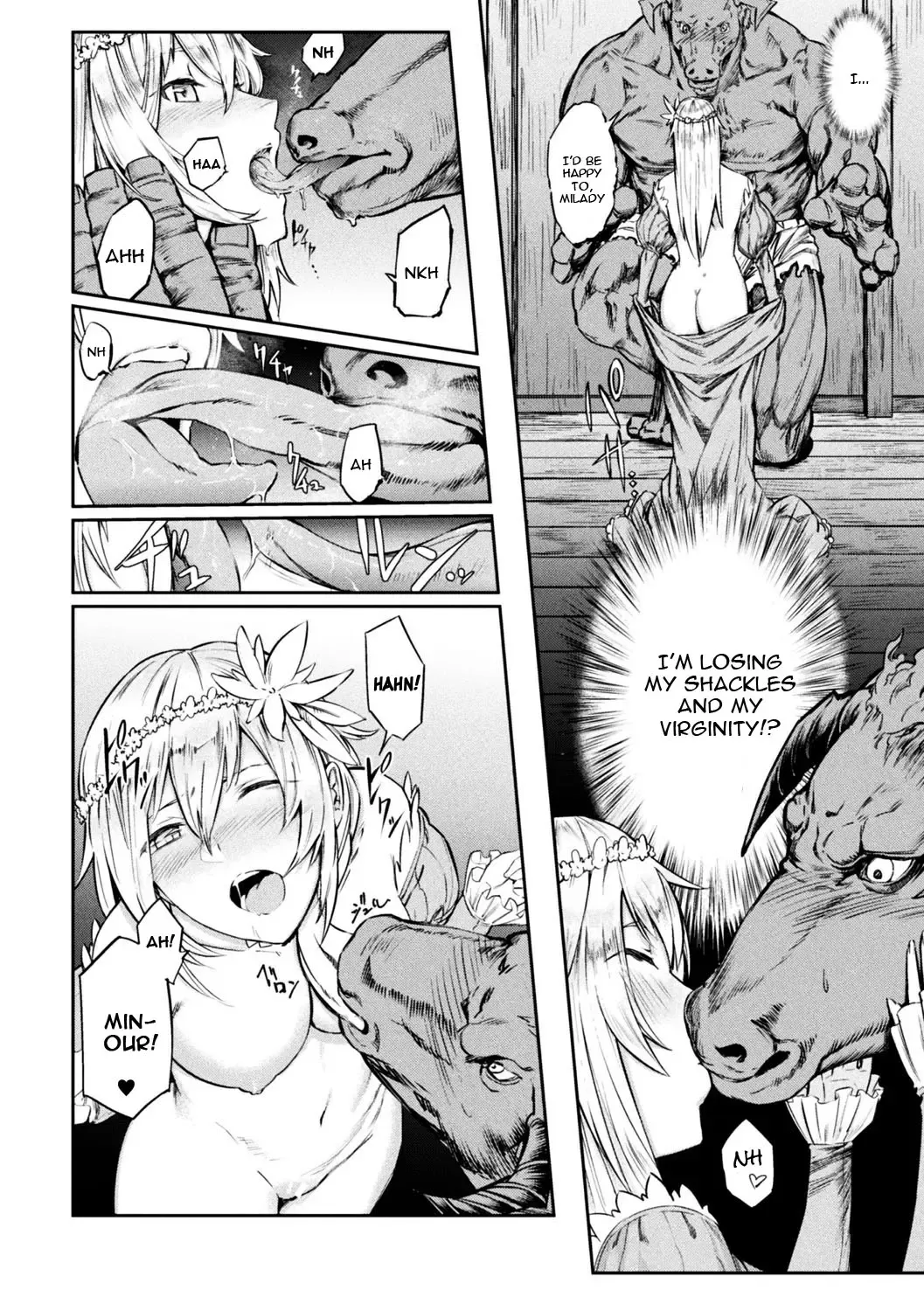 [Hihiyama Yokikana] Tensei Shite Minotauros ni Natta Ojou-sama ni Semarareta ken Fhentai.net - Page 4