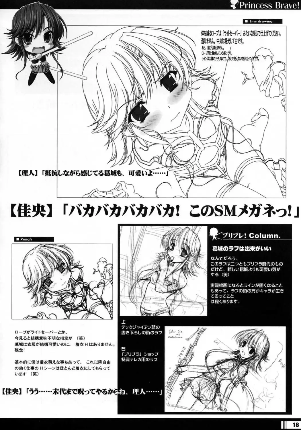 [Miyama Zero] Princess Brave! Jantaku no Kishi - Settei Gengashuu Fhentai - Page 17