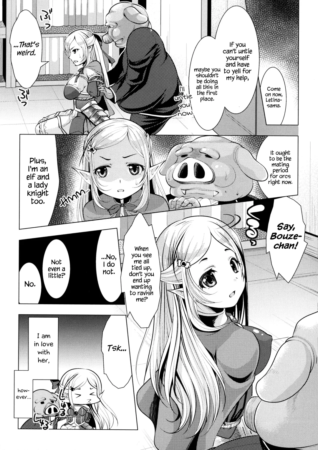 [Matsunami Rumi] Onna Kishi no Meshitsukai + Bangaihen | The Servant of the Lady Knight + Extra Fhentai - Page 4