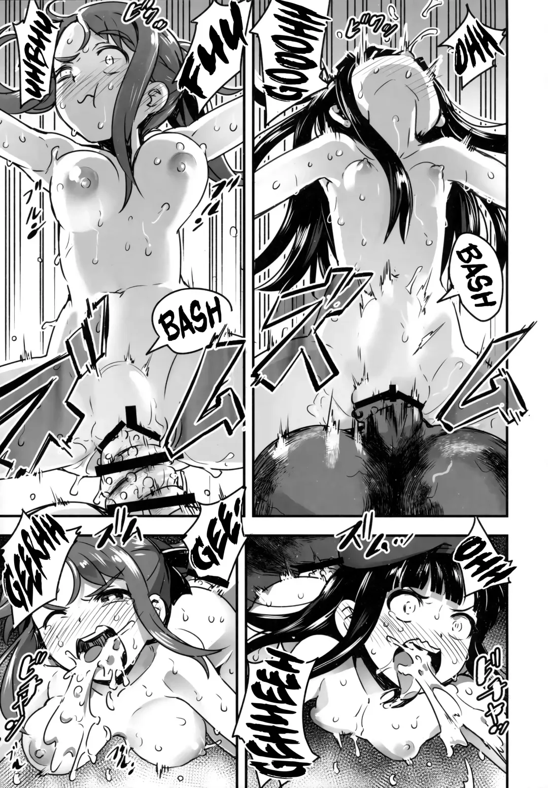 [Nanashi] Hadakahime Honoka San Kyodai Osubuta vs Chounouryoku Shoujo! Fhentai - Page 37