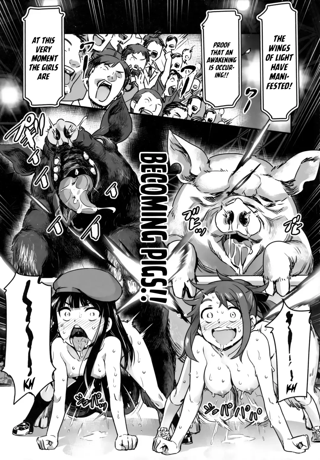 [Nanashi] Hadakahime Honoka San Kyodai Osubuta vs Chounouryoku Shoujo! Fhentai - Page 48