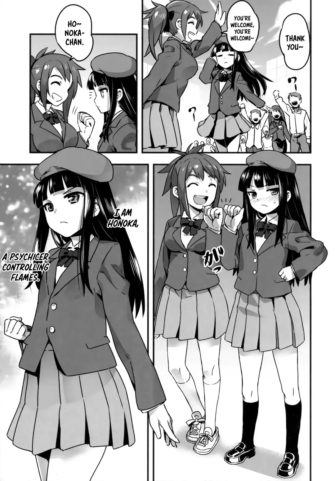 [Nanashi] Hadakahime Honoka San Kyodai Osubuta vs Chounouryoku Shoujo! Fhentai - Page 7